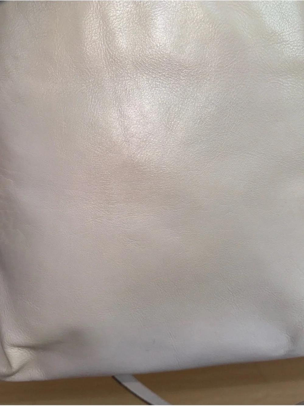 Michael Kors Soft Leather Shoulder Bag in Light Gray